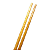 Hashi Flor Dente De Leão Resistente Bambu Talher Japao 23 Cm - Imagem 3