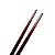 Hashi Esferas De Flores Madeira Verde Resistente Japao 23 Cm - Imagem 3