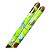 Hashi Esferas De Flores Madeira Verde Resistente Japao 23 Cm - Imagem 2