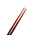 Hashi De Madeira Bege Talhado Resistente Oriental Sushi - Imagem 3