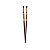 Hashi De Madeira Gueixa Marrom Japão 23cm Oriental Sushi - Imagem 1