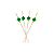 Kit 1000 Palito Estrela Verde 12cm | Decoração Petiscos Festa Casamento Buffet - Imagem 2