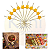 Kit 1000 Palito Decorativo Estrela Amarela 12cm | Petiscos Festa Buffet Casamento - Imagem 1