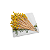 Kit 1000 Palito Decorativo trançado amarelo 12cm | Espeto Petiscos Buffet - Imagem 3