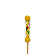 Kit 1000 Palito Decorativo trançado amarelo 12cm | Espeto Petiscos Buffet - Imagem 4