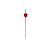 Kit 1000 Palito Coração vermelho 12cm | Decoração Petiscos Festa Casamento Buffet - Imagem 3