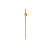 Kit 1000 Palito Decorativo Coração Amarelo 12cm | Petiscos Festa Buffet Casamento - Imagem 3
