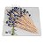 Kit 1.000 Espeto Palito Bolinha Azul Bambu 12 cm Decoração - Imagem 4