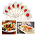 Kit 1.000 Palito Bandeira Japão | Espeto Decorativo Petiscos Festa Buffet - Imagem 1