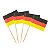 Kit 1.000 Espeto Palito Bandeira Alemanha 6,5 Cm Festa Buffet Evento Festival Comemoração - Imagem 2