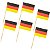 Kit 1.000 Espeto Palito Bandeira Alemanha 6,5 Cm Bambu Buffet - Imagem 5