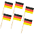 Kit 1000 Palitos Bandeira Alemanha 6,5cm para Petiscos - Imagem 3