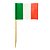 Kit 1.000 Espeto Palito Bandeira Italia 6,5 Cm Bambu Buffet - Imagem 4