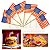 Kit 1.000 Espeto Palito Bandeira Estados Unidos Bambu 6,5 cm  Festa Buffet Evento Festival Comemoração - Imagem 1