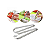 Kit C/ 2 Peças Para Limpar Peixe Descamador E Pinça Cozinha - Imagem 4