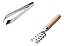 Kit C/ 2 Peças Para Limpar Peixe Descamador E Pinça Cozinha - Imagem 1