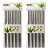 Kit 10 Pares Hashi Restaurante Inox Escovado Detalhado Sushi - Imagem 4