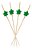 Espetinho Estrela Verde 12cm 500 Un Petisco Festa Buffet - Imagem 1