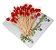 Kit Com 500 Espetinho Coração 12cm - Petisco Festa Buffet - Imagem 2