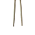 Hashi Aguebashi Bambu Longo 33cm Frituras Comida Japonesa Oriental - Imagem 3