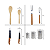 Kit Churrasco 6 Peças Inox Bambu Welf com Porta Temperos - Imagem 7