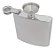 Cantil Inox 180ml E Funil Garrafa Bebida Whisky Bolso Welf - Imagem 2