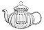 Chaleira Chá Com Infusor Boro 600ml Vidro Borossilicato Haus - Imagem 2