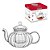 Chaleira Chá Com Infusor Boro 600ml Vidro Borossilicato Haus - Imagem 3