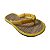 Chinelo Zori Japonês Amarelo de Palha Confortável - Imagem 2