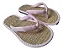 Chinelo De Palha Japonês Zori Rosa Claro - Imagem 3