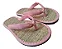 Chinelo De Palha Japonês Zori Rosa Bebe - Imagem 2