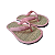 Chinelo Zori Japonês Rosa Bebê de Palha Confortável - Imagem 3