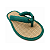 Chinelo Zori Japonês Verde de Palha Confortável - Imagem 2