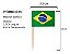 Kit 1.000 Palito Bandeira Brasil | Espeto Decorativo Petiscos Festa Buffet - Imagem 3