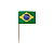 Kit 1000 Palitos Bandeira Brasil 6,5cm para Petiscos - Imagem 3