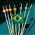 Kit Copa: Espeto Estrela Verde E Amarela + Espeto Brasil - Imagem 2