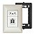 Tomada USB Parede Dupla 3000mA Com Tomada 10A Pial Plus+ Legrand - Imagem 1