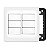 Kit 6 Interruptores Simples 10A Com Placa 6 Postos e Suporte PIAL Pop Branco Legrand - Imagem 1