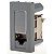 Tomada de Dados RJ45 CAT6A LCS2 Cinza PIAL Plus+ 615044CZ Legrand - Imagem 1