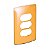Placa 4x2 3 Postos Separados Tangerine Gloss 663268 Legrand - Imagem 2