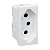 Tomada 20A Simples 2P+T Branca Borne Parafuso PialPlus (Antiga) 615060 Legrand - Imagem 1