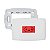 Kit Tomada 20A Vermelha com Placa e Suporte Branco Horizontal 4x2 PIAL PLUS Legrand - Imagem 1