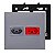 Kit Tomada Dupla 20a Cinza E Vermelha Com Placa 4x4 Pial Plus+ Legrand - Imagem 1