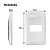 kit 10 Placa com Furo Lorenzetti Zuli 4x2 Com Suporte LZP20F Legrand - Imagem 3