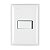 Conjunto Interruptor Simples 10A com Placa e Suporte 4x2 Thesi Up Bticino M5A01 Legrand - Imagem 1