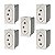 Kit 5 Tomada 10A 250V Fundo Móvel 2P+T Borne Automático PIAL Plus+ 615041BC Legrand - Imagem 1