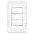 Conjunto Completo 2 Interruptor Simples Com Interruptor Paralelo PIAL PoP Com Suporte e Placa 4x2 - Imagem 1