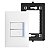 Interruptor Duplo 4x2 (Paralelo + Simples) Com Led Placa e Suporte Branco - Imagem 1