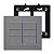 Interruptor Cinza 6 Tecla Com Placa 4x4 Pial Plus+ Legrand - Imagem 1