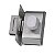 Fechadura Porta de Vidro PV90 1R-B AD Maçaneta Bola Inox HDL Abre para Dentro Instalação Recorte - Imagem 1